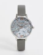 Olivia Burton Terrazzo Florals Watch With Eco Strap-blue