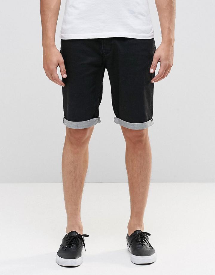 Hoxton Denim Shorts - Black