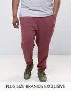 Puma Plus Cropped Joggers In Burgundy Exclusive To Asos 57530801 - Red