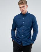 Burton Menswear Slim Denim Shirt - Navy