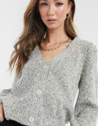 Vero Moda Cardigan In Pale Gray