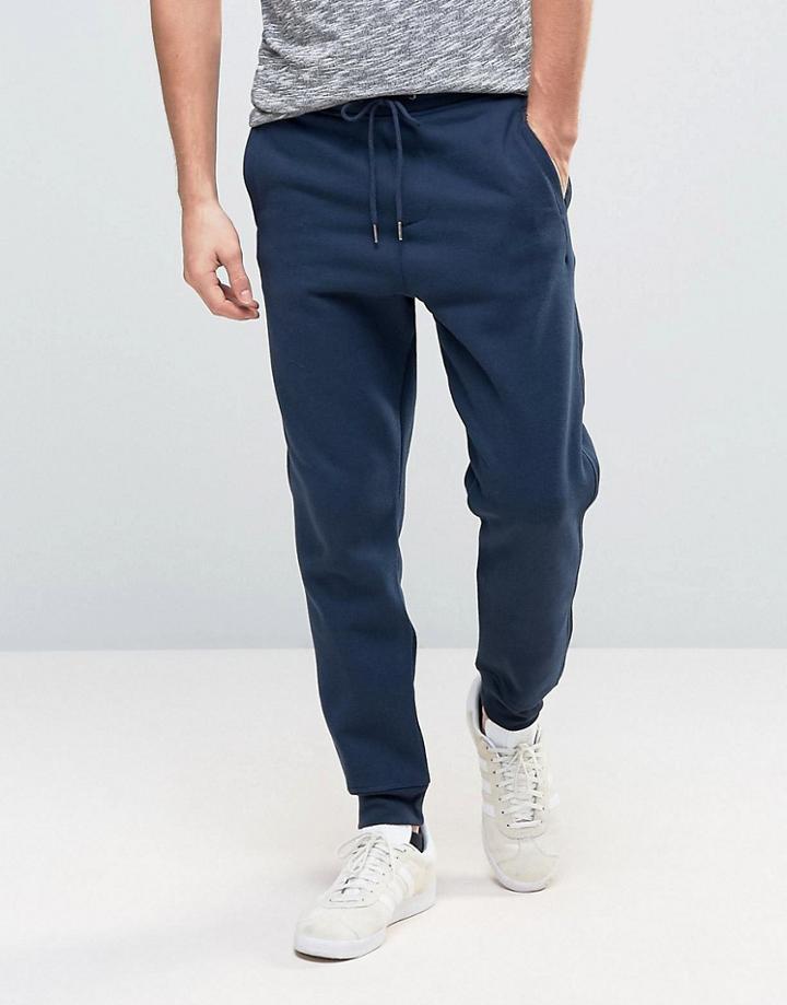 Pull & Bear Skinny Joggers In Navy - Navy
