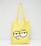 The Simpsons X Asos Design Bart Tote Bag - Yellow
