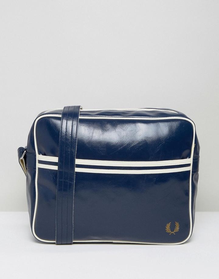 Fred Perry Classic Messenger Bag In Blue - Blue