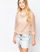 Blend She Holly Pullover - Tropical Peach