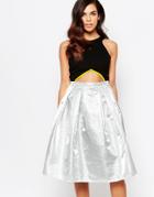 Lashes Of London Riley Metallic Midi Prom Dress - Metallic