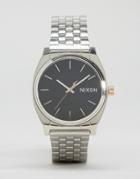 Nixon X Star Wars Captain Phasma Time Teller Watch With Black Dial - Silver