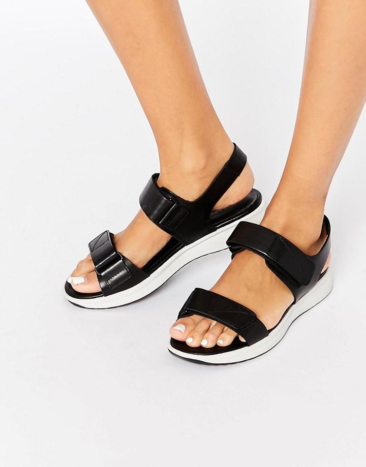 Vagabond Lola Leather Black Sandals - Black