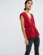 Y.a.s Amber Sleeveless Top - Red