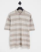Abercrombie & Fitch Polo Shirt In Stone-neutral