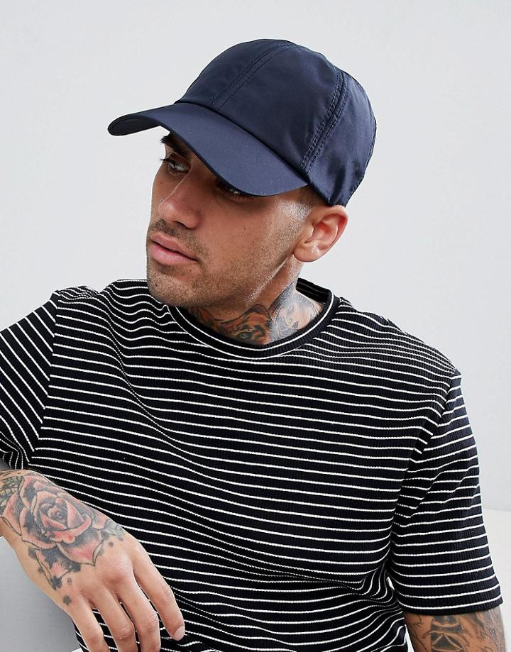 Selected Homme Nylon Baseball Cap - Navy