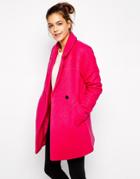 Only Cocoon Coat - Pink