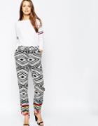 Ganni Silk Newport Pants - Multi