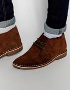 Red Tape Leather Suede Desert Boots - Brown