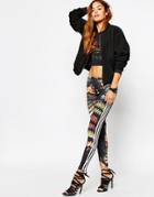 Adidas Originals Rita Ora 3 Stripe Leggings In Multi Print - Multicolor