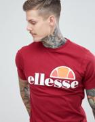 Ellesse Prado T-shirt With Classic Logo In Red