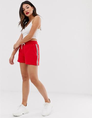 Donnay Side Stripe Boxing Short - Red