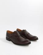 Zign Monk Shoes In Burgundy Leather - Red