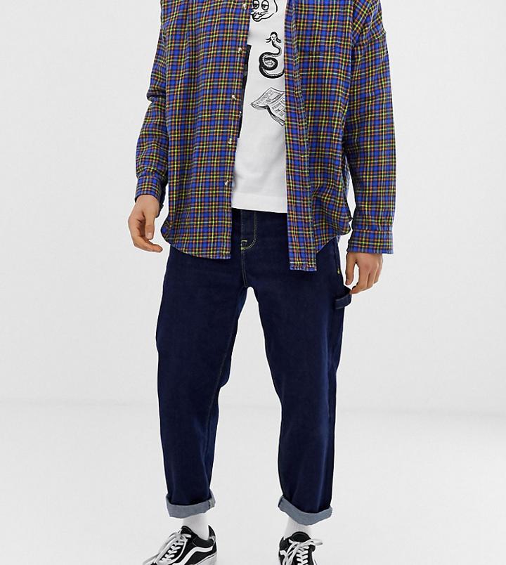 Collusion X005 Straight Fit Indigo Jeans-blue