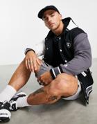 Aape By A Bathing Ape Jersey Varsity Bomber Jacket In Black