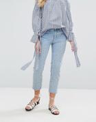 Mango Eyelet Detail Jean - Blue