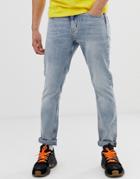 Cheap Monday Sonic Slim Jeans In Washed Blue