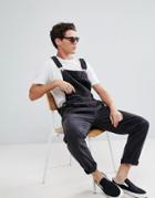 Dr Denim Loose Overalls - Black