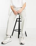Selected Homme Cotton Loose Fit Chinos In Beige - Beige-neutral