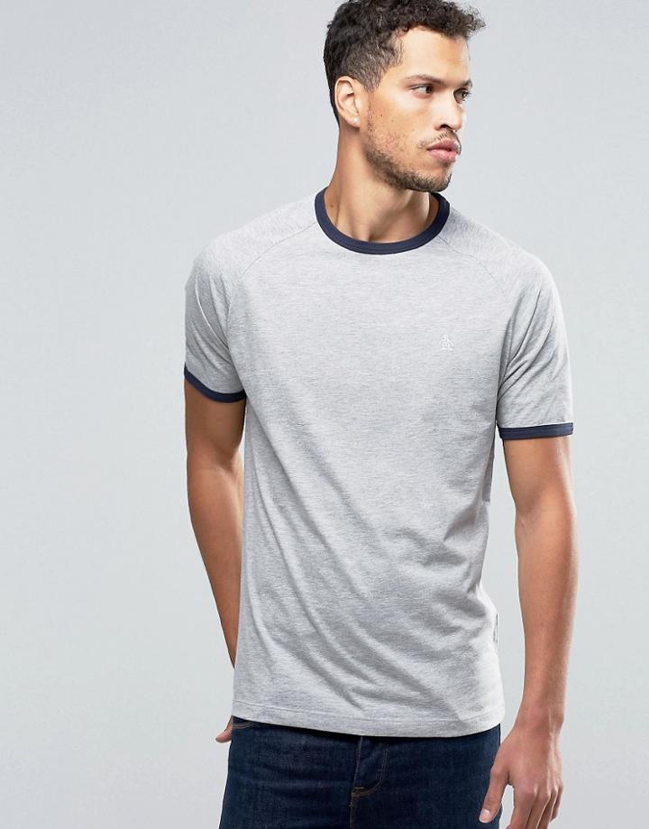 Original Penguin Ringer T-shirt - Gray