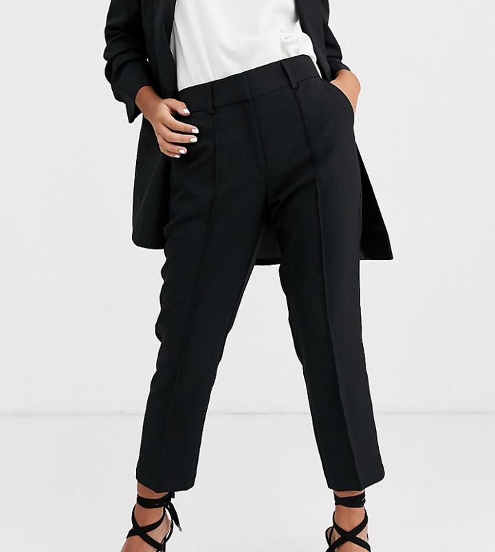 Asos Design Petite Tailored Smart Mix & Match Cigarette Suit Pants-black