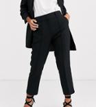 Asos Design Petite Tailored Smart Mix & Match Cigarette Suit Pants-black