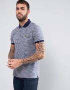 Lyle & Scott Pique Polo Contrast Trims Regular Fit Eagle Logo In Navy - Navy