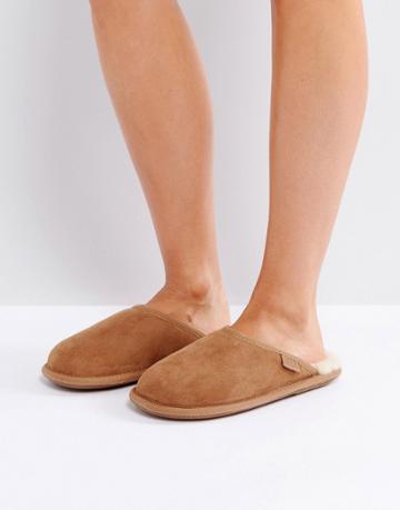 Just Sheepskin Shaftsbury Slippers - Tan