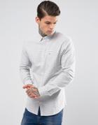 Farah Slim Check Shirt - White