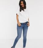 Urban Bliss Maternity High Waisted Skinny Jeans In Blue-blues