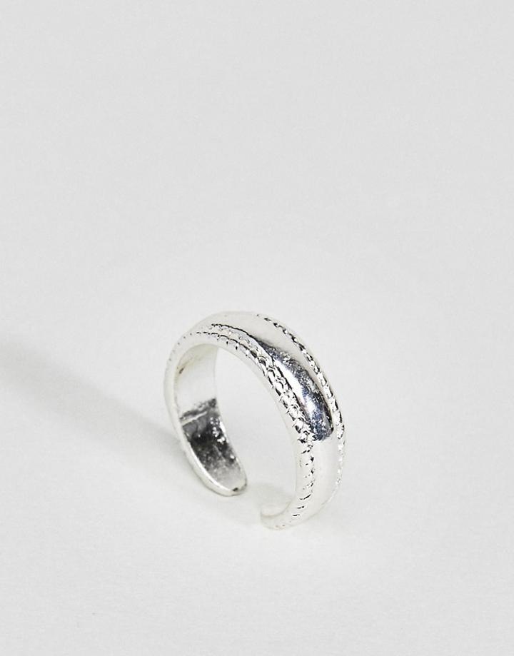 Asos Minimal Toe Ring - Silver