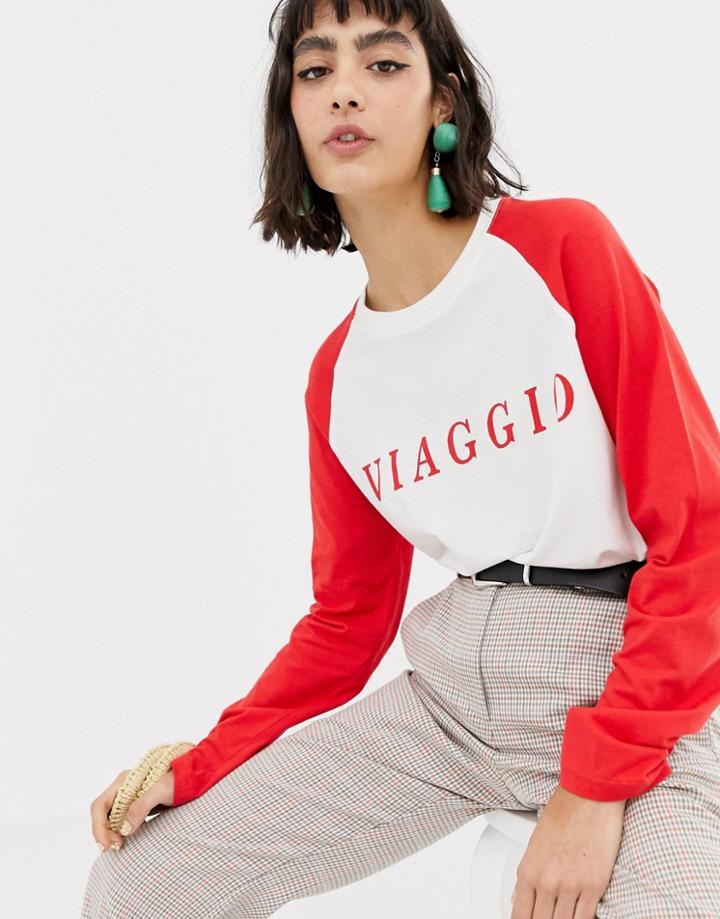 Resume Viaggio Long Sleeve T Shirt - Red