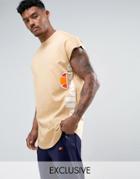 Ellesse T-shirt With Cap Sleeve - Stone