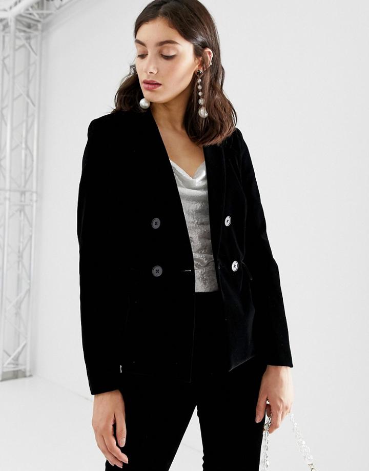 In Wear Tari Velvet Blazer - Black