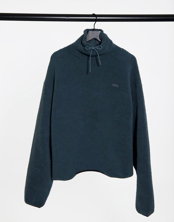Asos 4505 Funnel Neck Fleece-grey