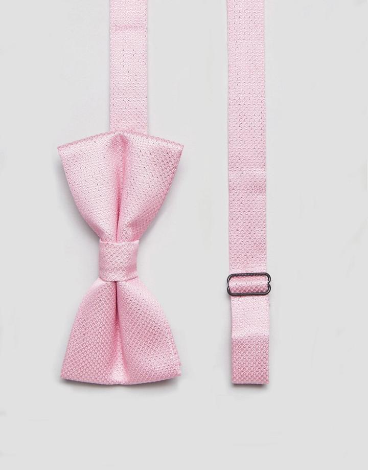 7x Metallic Dot Bow Tie - Pink