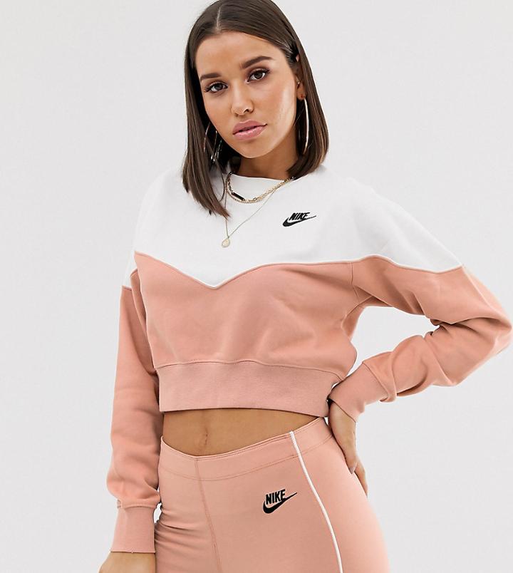 Nike Rose Gold Heritage Sweatshirt