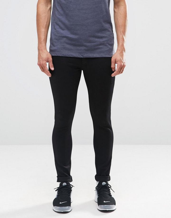 G-star 3301 Super Skinny Jeans Deconstructed Black Rinse - Black