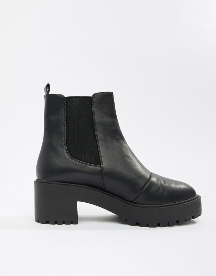 Asos Design Revival Chunky Chelsea Boots - Black