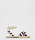 Asos Design Wide Fit Jala Espadrille Flat Sandals-blue