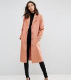 Y.a.s Tall Button Down Peacoat-pink