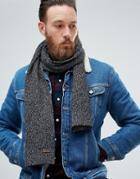 Ted Baker Kapok Scarf In Cable Knit - Gray
