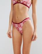 Minkpink Paisley Cheeky Bikini Bottom - Multi