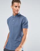 Tommy Hilfiger Polo Shirt With Flag Logo In Regular Fit Blue - Blue