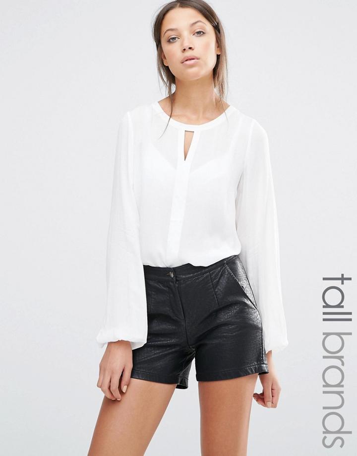 Y.a.s Tall Blouse With Cut Out Detail - White